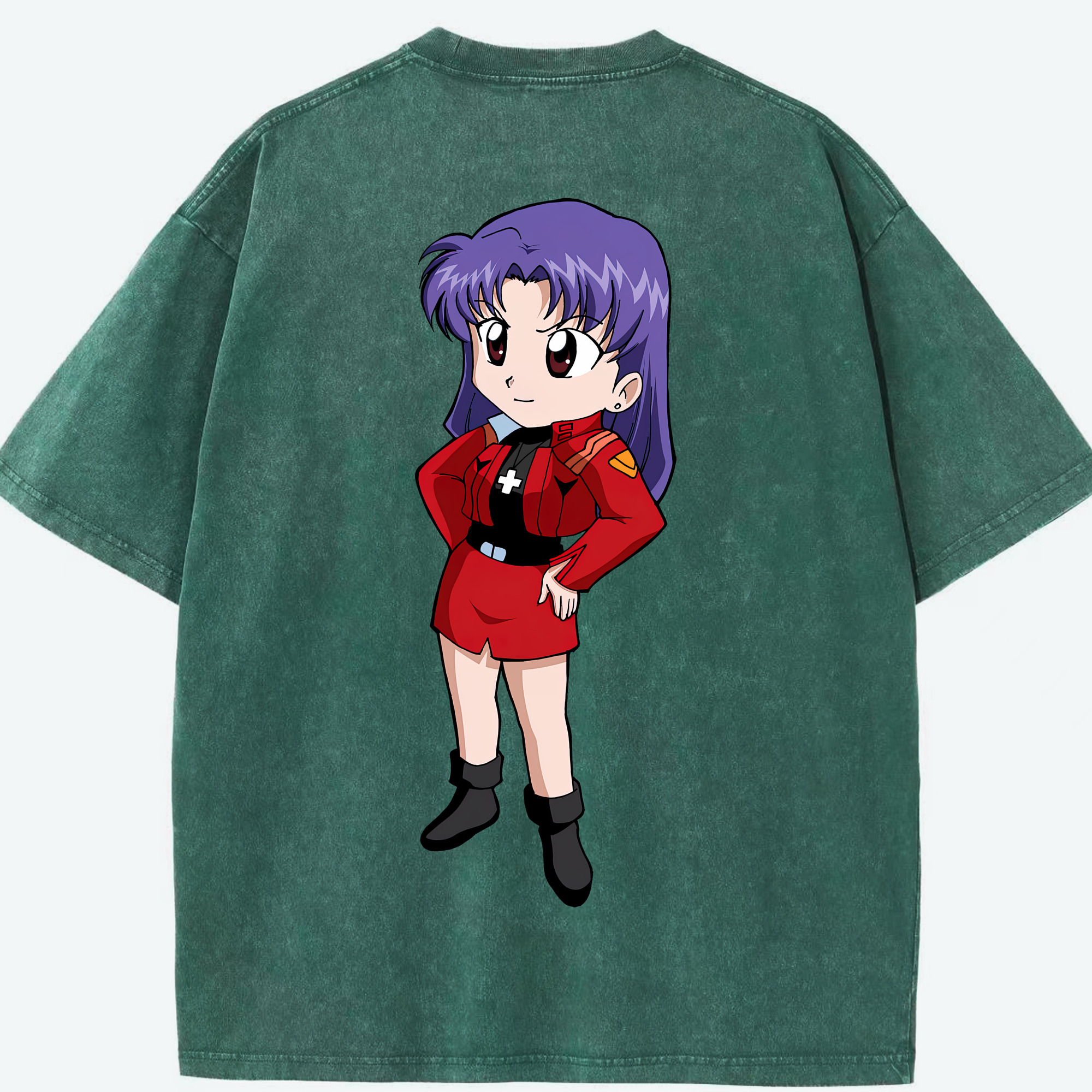 （画像用） EVA 新世紀エヴァンゲリオン 綿100% ヴィンテージ風 半袖Tシャツ（背面プリント）